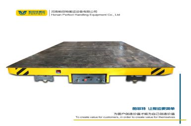 車間配備電動(dòng)無軌膠輪平車，適合大批量生產(chǎn)